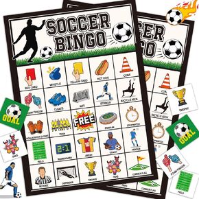 لعبة كرة القدم بينجو للأطفال 24 لاعبًا، لعبة بطاقة حفلة كرة القدم للمجموعات الكبيرة، مجموعة بينجو، لعبة بطاقة الطاولة، لعبة الفصل الدراسي العائلية، ألعاب الأنشطة الليلية in Kuwait
