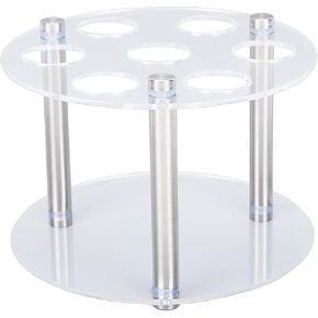 3cm Hole Acrylic Storage Rack, Flavor Water Bottle Storage Rack for Round Water Bottles, Capacity 7 Bottles Stand Holder Multifunctional Flavor Bottle Stand in Kuwait