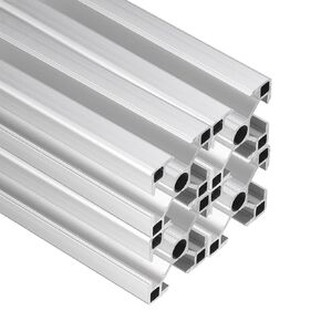 uxcell 2Pcs 250mm 3030 Aluminum Extrusion Profile, European Standard Anodized Linear Rail for 3D Printer Part, CNC Machine, Linear Rail Guide, Black in Kuwait