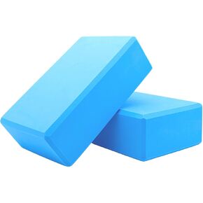 مكعبات يوجا مكونة من قطعتين، كتل داعمة من إسفنج إيفا خالية من اللاتكس، كتل ناعمة غير قابلة للانزلاق مع حواف مشطوفة لليوجا والبيلاتيس والتأمل - ملحقات اليوغا لتحقيق الاستقرار والتوازن وتعميق التمدد in Kuwait