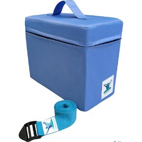 كتلة إسفنجية صغيرة خالية من الألم في وضعية البحر/وسادة وحزام أكوا للشفاء/حزمة حزام يوجا - كتلة محسنة تحطم الرقم القياسي - مع مقبض عملي وسحاب مقاوم للماء - أفضل حزام مع إبزيم بلاستيكي قوي. in Kuwait