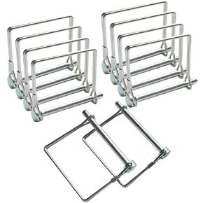 10 قطع من دبوس قفل السلك، 1/4 بوصة دبوس وصلة أمان شديد التحمل دبوس قفل عمود لمقطورات المزرعة والعربات وحديقة الحديقة in Kuwait