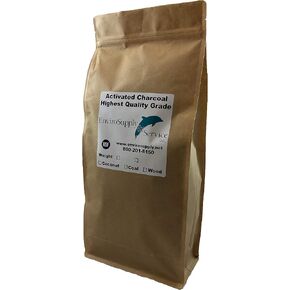 مسحوق كربون الخشب الصلب لاستخراج الزيت (إزالة اللون) - كيس قابل للإغلاق بوزن 3 رطل in Kuwait