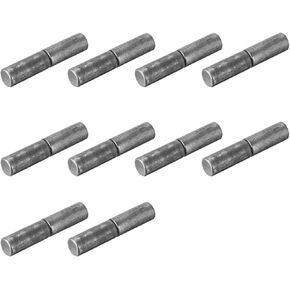 10 مجموعة ملحومة بمفصل أسطواني إزالة عمود الباب 32x8/37x9/53x16 مللي متر بوابة المنزل نافذة جزء ذكر إلى أنثى مفصل فولاذي دبوس (37x9 مللي متر) in Kuwait