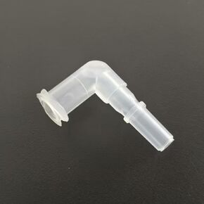 L-نوع Luer قفل محول أنثى Luer قفل 90 درجة الكوع 5/32 بوصة خرطوم بارب PP تركيبات البولي بروبلين لمعدات المختبرات واضحة 50 in Kuwait