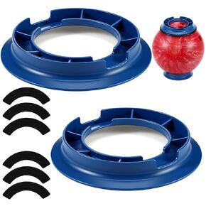 2 Pack Universal Bowling Ball Sanding Pad Holder, Non-Slip Grip Maintenance Tool for Consistent Ball Reaction & Lane Control, Ergonomic Handheld Design Works with All 6 Inch Pad (Blue) in Kuwait