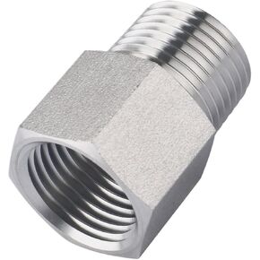 متري أنثى إلى ذكر موضوع 304 ماسورة من الفولاذ المقاوم للصدأ تركيب المخفض محول ضغط موصل (M12x1 إلى M14x1.5) in Kuwait