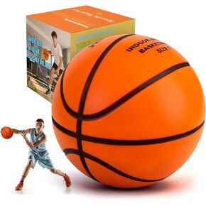 Silent Basketball Size 7 (29.5"), Indoor Quiet Foam Basketball Airless for Dribbling & Indoor Training, Soft Soundless Basketball for Restore Without Deformation, Real Feel Higher Bounce Quieter in Kuwait