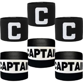 6 Pack Adjustable Soccer Captain Armbands Elastic Arm Bands for Training Unisex Essential Sports Accessories for Team Players in Kuwait