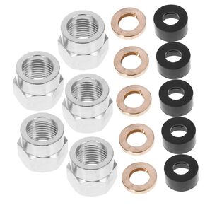 5pcs Flare Nut Tube Fitting Gas Connector Kit Retaining Ring Corrosion-Resistant Leak Design for Reliable Gas Supply in Kuwait