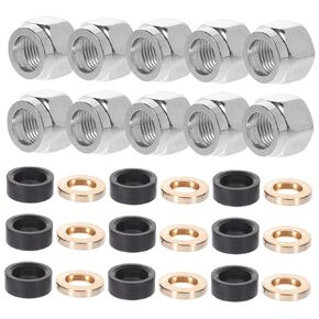 10 عبوات من موصلات الغاز المتوهجة المصنوعة من الفولاذ المقاوم للصدأ وصواميل مضيئة وبنية سميكة سهلة التركيب وتركيب الأنبوب in Kuwait