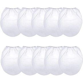 10 عبوات من أكياس مصفاة الطلاء سعة 5 جالون بيضاء عادية رفيعة للاستعمال مرة واحدة حقيبة مصفاة قابلة للفتح مرنة مع فتحة علوية مرنة للرسم المائي والبستنة (أبيض) in Kuwait