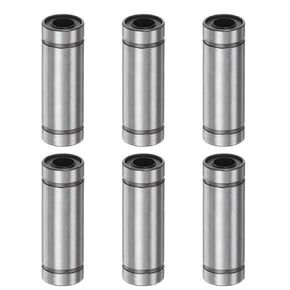 6PCS LM10LUU Linear Ball Bearings, 10mm Bore Extra Longer Linear Motion Bushing Double Side Rubber Sealed Rod Liner Shaft Parts for CNC Machine 3D Printer in Kuwait