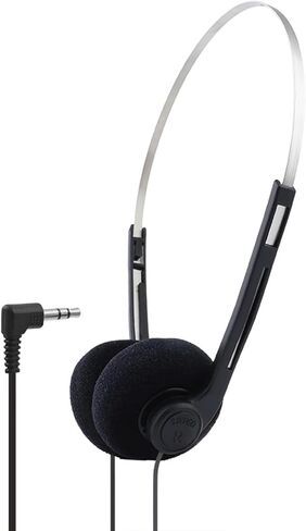 2Pcs Retro Over-Ear Earphones, Mini Stereo Lightweight Headphones with Cord, 80s 90s Vintage Headset Wired, Hi-Fi Stereo Earphone for Most Mobile Phones Playback Pevices Headphones in Kuwait