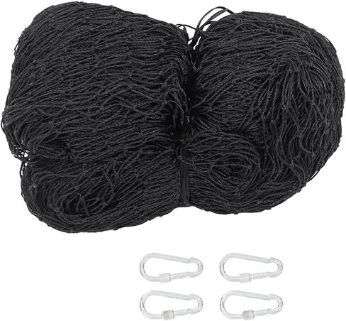 WFLNHB 10x10Ft Baseball Softball Backstop Net, Sports Netting Barrier Twisted Knotted PE Nets, for Playing Field, Backyard or Garage, Hook Included in Saudi Arabia
