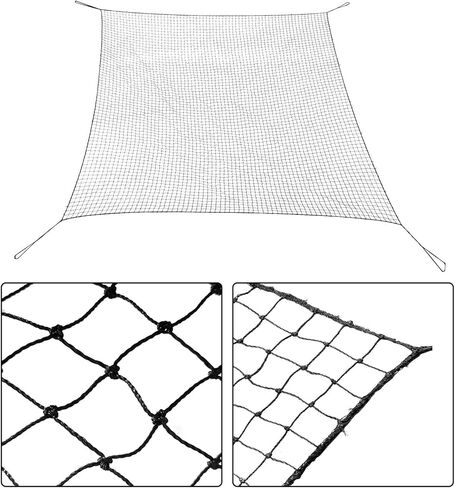 WFLNHB 10x40Ft البيسبول الكرة اللينة مساندة صافي، الرياضة المعاوضة حاجز الملتوية معقود شبكات PE، للعب الميدان، الفناء الخلفي أو المرآب، وشملت هوك in Saudi Arabia