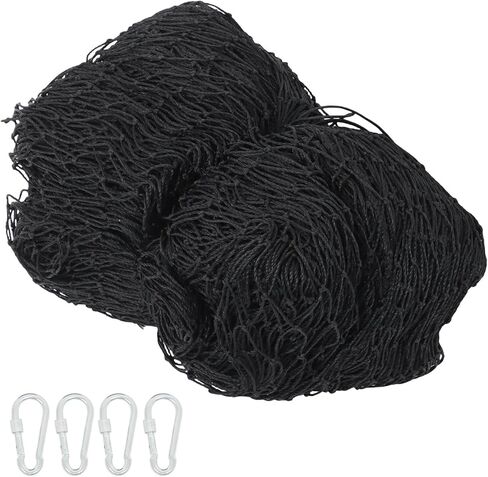 WFLNHB 10x50Ft Baseball Softball Backstop Net, Sports Netting Barrier Twisted Knotted PE Nets, for Playing Field, Backyard or Garage, Hook Included in Saudi Arabia