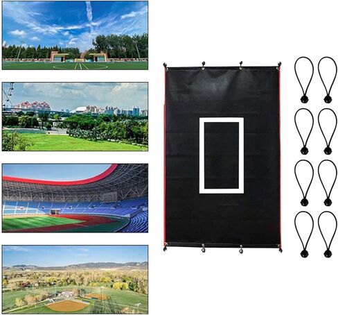 Baseball Pitching Backstop Easy Installation Heavy Duty with Strike Zone in Kuwait