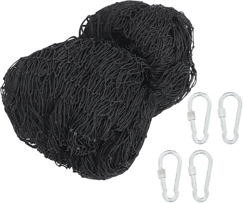 WFLNHB 15x30Ft Baseball Softball Backstop Net, Sports Netting Barrier Twisted Knotted PE Nets, for Playing Field, Backyard or Garage, Hook Included in Saudi Arabia