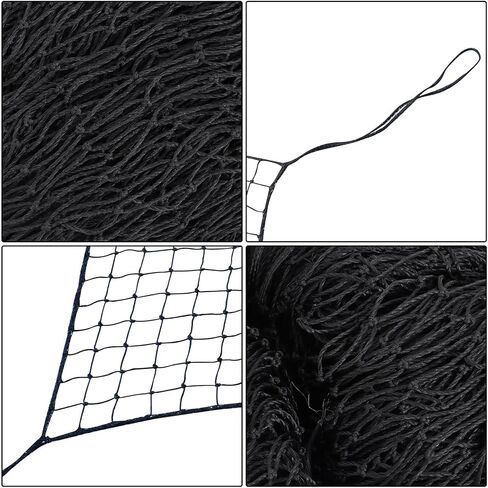 WFLNHB 15x30Ft Baseball Softball Backstop Net, Sports Netting Barrier Twisted Knotted PE Nets, for Playing Field, Backyard or Garage, Hook Included in Saudi Arabia