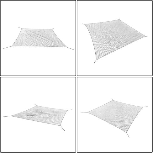 WFLNHB 15x30Ft Baseball Softball Backstop Net, Sports Netting Barrier Twisted Knotted PE Nets, for Playing Field, Backyard or Garage, Hook Included in Saudi Arabia