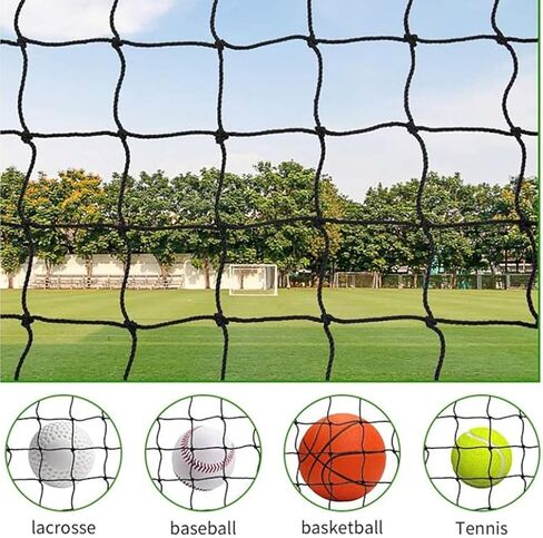 شبكة مساندة للبيسبول، حاجز شبكي رياضي من البولي إيثيلين شديد التحمل 9.84 × 9.84 قدم مع شبكة 45 مم للبيسبول والهوكي واللاكروس وكرة السلة وكرة القدم والكرة الطائرة في الفناء الخلفي in Saudi Arabia