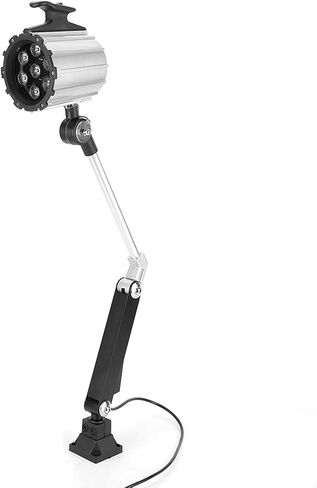 Garosa Lathe Worklight, 7W 24V LED Long Arm Machine Light, Adjustable Gooseneck for CNC Milling and Drill Work (Silver Black) in Saudi Arabia