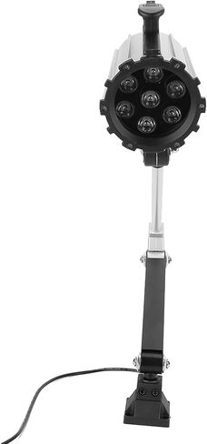Garosa Lathe Worklight, 7W 24V LED Long Arm Machine Light, Adjustable Gooseneck for CNC Milling and Drill Work (Silver Black) in Saudi Arabia