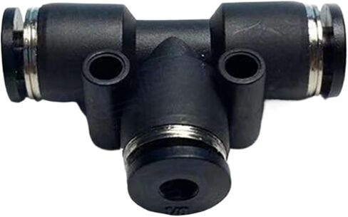1pcs PE PET Pneumatic Quick Connector PU Air Pipe 5/32 1/4 5/16 3/8 1/2 inch PU Air Pipe Connector Right-angle Tee 3-way Connector(PEG3l8-1l4-3l8) in Saudi Arabia