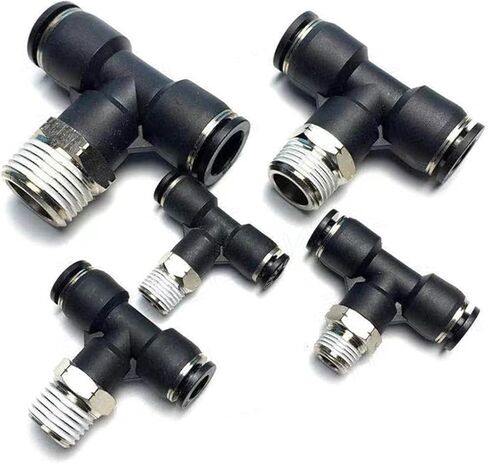 1 قطعة PB هوائي موصل سريع N1/8 "1/4" 3/8 "1/2" NPT موضوع خارجي المحملة الأنابيب البريطانية 5/32 1/4 5/16 3/8 1/2 PU خرطوم أنابيب الهواء (PB 3l8-N04(NPT1l2)) in Kuwait