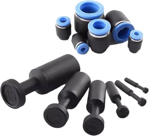 20/50 قطعة 4 مللي متر/6 مللي متر/8 مللي متر/10 مللي متر/12 مللي متر تركيبات التوصيل الهوائية سريعة النايلون تركيب خرطوم أنبوب دفع صالح الغبار ختم موصل خط الهواء (PPF-12,500 قطعة) in Kuwait