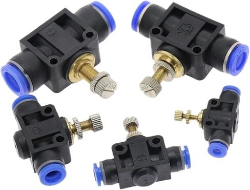1pcs SA" Pneumatic Fittings 4mm to 12mm OD Hose Tube Gas Flow Adjust Valve Connector Fitting Air Speed Controller(SA-10mm) in Saudi Arabia