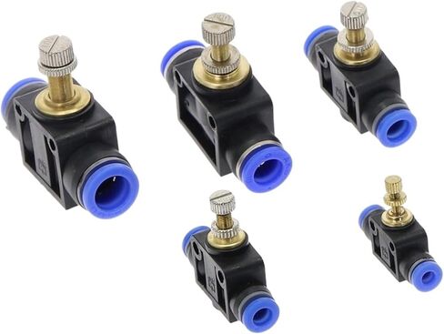 1pcs SA" Pneumatic Fittings 4mm to 12mm OD Hose Tube Gas Flow Adjust Valve Connector Fitting Air Speed Controller(SA-10mm) in Saudi Arabia