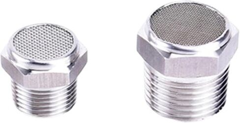 1pcs 1/8" 1/4" 3/8" 1/2" 3/4" 1" British Standard Pipe Thread Male Pneumatic Silencer Muffler Connector Air Fitting(High head,M5) in Saudi Arabia