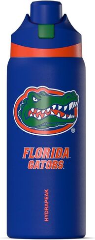 Hydrapeak Officially Licensed Florida Gators Oasis 32 oz Water Bottle with Chug Lid Push Button, Stainless Steel Water Bottle No Straw, 32 oz Insulated Water Bottle in Kuwait
