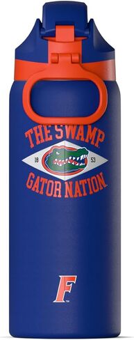 Hydrapeak Officially Licensed Florida Gators Oasis 32 oz Water Bottle with Chug Lid Push Button, Stainless Steel Water Bottle No Straw, 32 oz Insulated Water Bottle in Kuwait