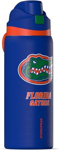 Hydrapeak Officially Licensed Florida Gators Oasis 32 oz Water Bottle with Chug Lid Push Button, Stainless Steel Water Bottle No Straw, 32 oz Insulated Water Bottle in Kuwait