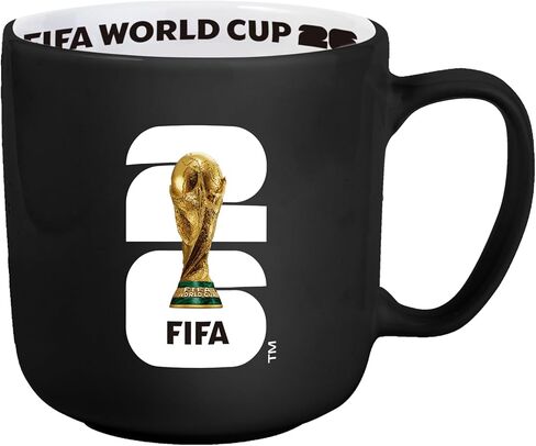 FIFA World Cup 2026 15oz Stripe Mug – Durable Ceramic Drinkware With Iconic Stripe Look – Ideal Gift For Soccer Fans & Collectors in Saudi Arabia
