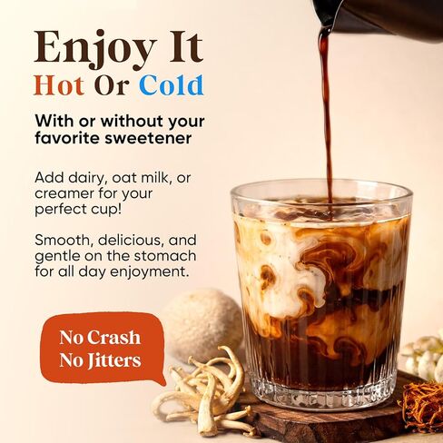 Fidus Mushroom Wellness Powder | 16 فطر في مزيج قوي | 17300mg Adaptogens للطاقة العقلية والتوازن المناعي | صيغة نباتية | 90 حصص in Kuwait