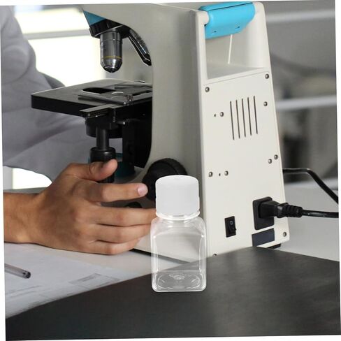 2Pcs Plastic Graduated Serum Vial Bottles Narrow Mouth Bottles for Laboratory and Medical Use and Leak Resistant Design in Kuwait