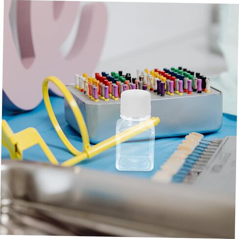 2Pcs Plastic Graduated Serum Vial Bottles Narrow Mouth Bottles for Laboratory and Medical Use and Leak Resistant Design in Kuwait