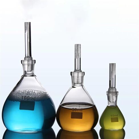 5PCS Glass Pygmeter 5 10 25 50 100 250ml Soil Liquid Densitometer Accurate Chemical Laboratory Equipment Supplies(25ml 5pcs) in Saudi Arabia