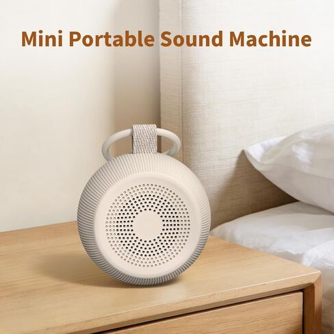 آلة صوت محمولة للسفر، آلة ضوضاء بيضاء، بطارية آلة ضوضاء بنية، 30 صوتًا مهدئًا وصوت خافت للطفل مع 4 مؤقتات وظيفة الذاكرة 32 حجم قابل للتعديل للأطفال البالغين والمكتب المنزلي in Kuwait