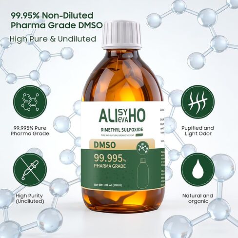 DMSO 10 أونصة (النقاء 99.995%) درجة صيدلانية - ثنائي ميثيل سلفوكسيد، عبوة زجاجية 10 أونصة in Kuwait