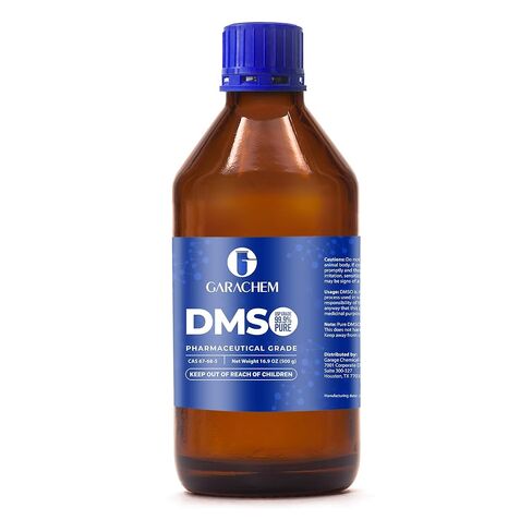 GARACHEM درجة صيدلانية 99.9% DMSO نقي في زجاجة زجاجية، سائل نقي ثنائي ميثيل سلفوكسيد 16.9 أونصة، غير مخفف، رائحة منخفضة in Kuwait
