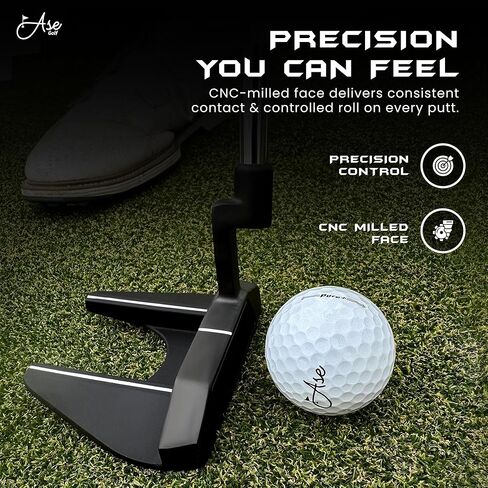 مضارب جولف ممتازة - وجه مطحون باستخدام الحاسب الآلي للرجال والنساء مع قبضة مسدس لتحقيق أقصى قدر من التحكم والراحة مع غطاء رأس جلدي in Kuwait