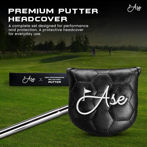 مضارب جولف ممتازة - وجه مطحون باستخدام الحاسب الآلي للرجال والنساء مع قبضة مسدس لتحقيق أقصى قدر من التحكم والراحة مع غطاء رأس جلدي in Kuwait