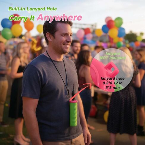 Balloon Pump Handheld - Dual Action Manual Air Inflator for Balloons, Rapid Two-Way Blower for Party Decoration in Saudi Arabia