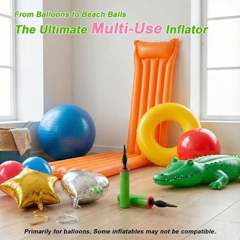 Balloon Pump Handheld - Dual Action Manual Air Inflator for Balloons, Rapid Two-Way Blower for Party Decoration in Saudi Arabia