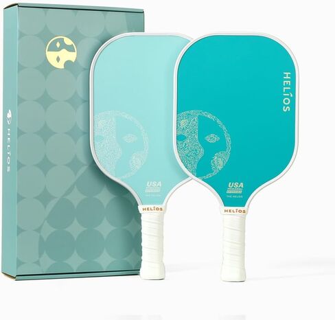 مجموعة مجداف كرة البيسبول الأساسية من هيليوس مكونة من قطعتين - رذاذ المحيط | سطح من الألياف الزجاجية المقواة مع قلب قرص العسل التفاعلي | 8oz، مجموعة المبتدئين للتحكم | تمت الموافقة على برنامج USAP in Kuwait